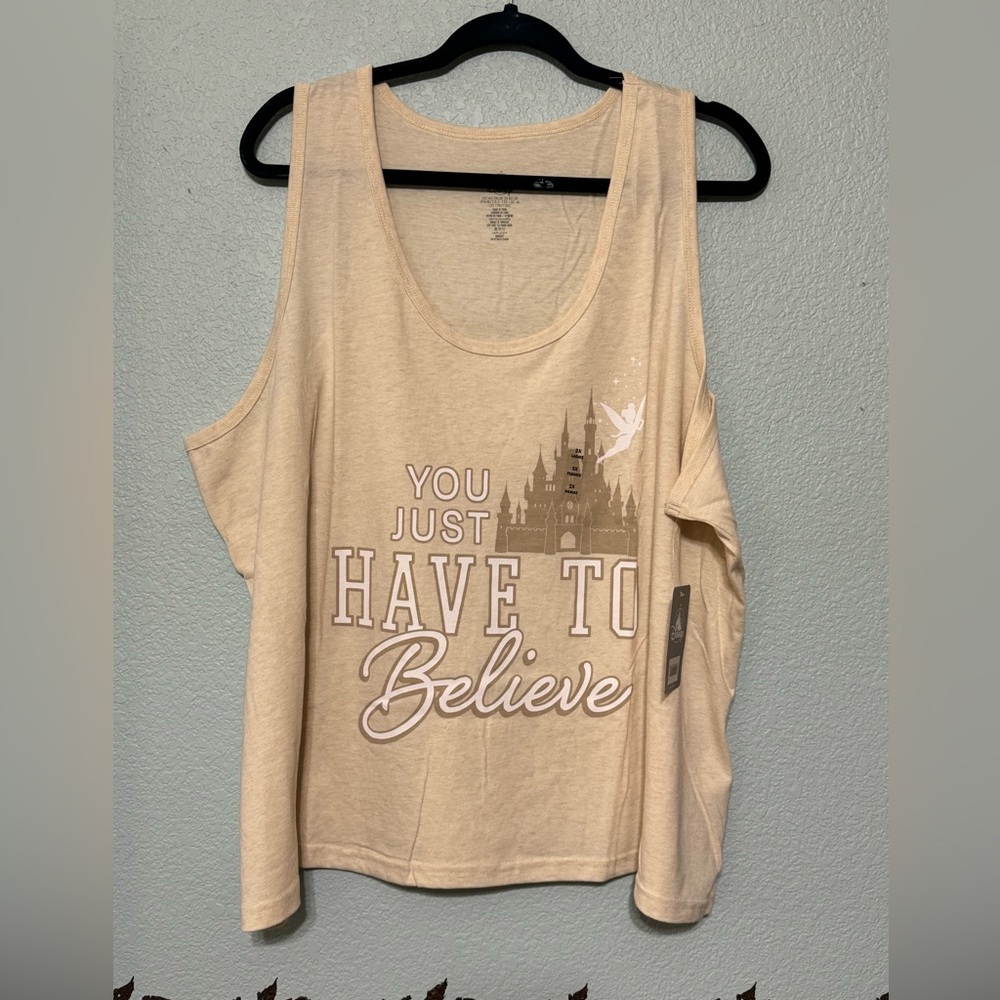 Disney 1X and 2X Tinkerbell Tank Top NWT